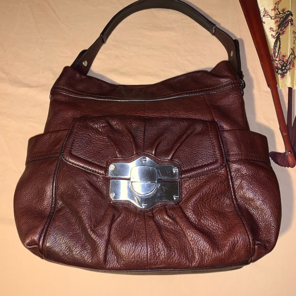 Mskowsky brown pure leather purse.
